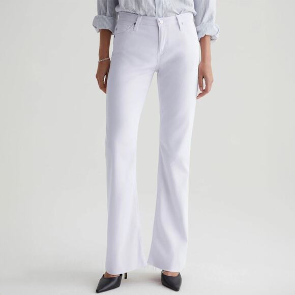 AG Adriano Goldschmied The Angel Bootcut Jeans in White Size 29 - Picture 1 of 6